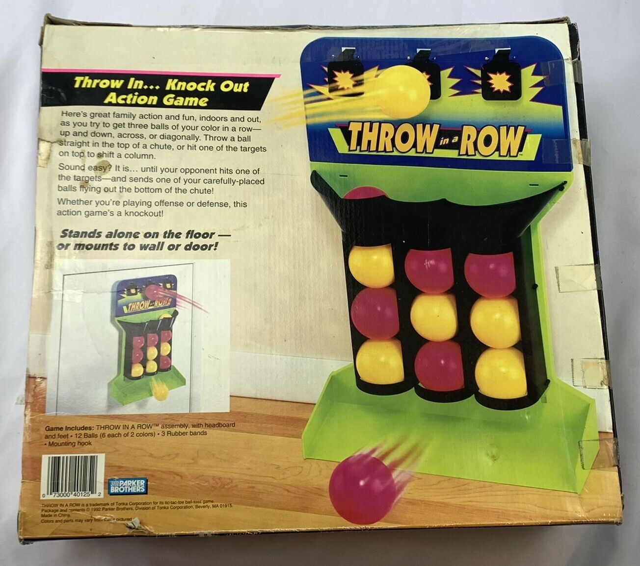 Throw in a Row Game - 1992 - Parker Brothers - Great Condition | Mandi ...