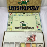 Irishopoly Monopoly Game University of Notre Dame - 1990 - Late for the Sky - Great Condition