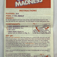 UNO Madness Game - 1995 - Mattel - Great Condition