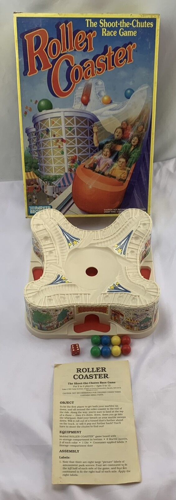 Roller Coaster Game - 1989 - Parker Brothers - Great Condition