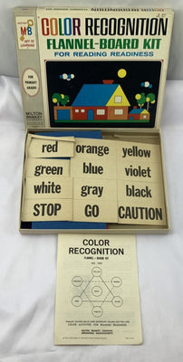 Color Recognition Flannel Board Kit for Reading Readiness - 1966 - Milton Bradley - Great Condition